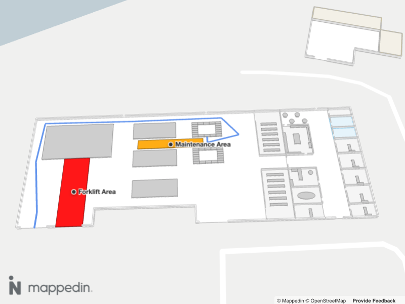 Path routed around areas that are set to not be navigable