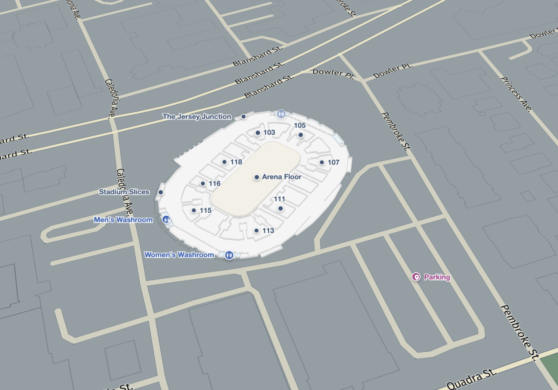 Mappedin Indoor Map with HERE Technologies