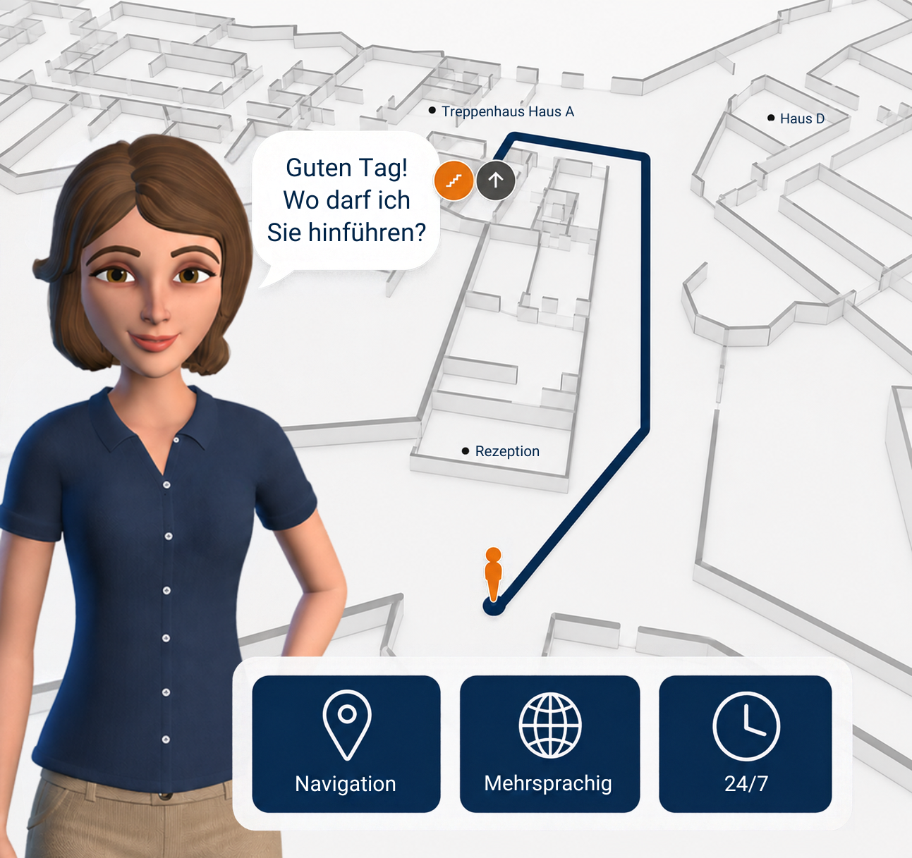 Avatar Wayfinder showing Navigation