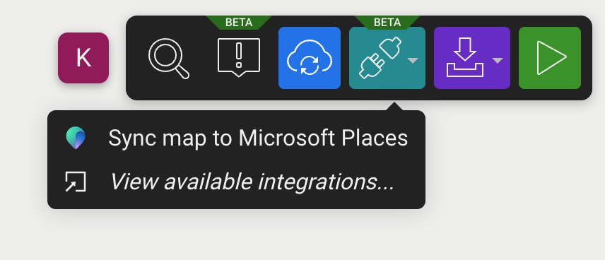 places-integration-menu