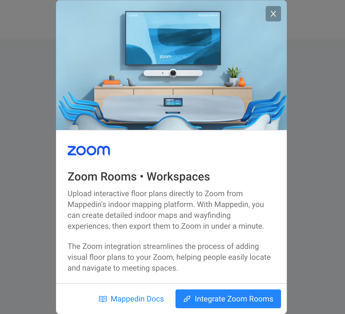Zoom Rooms Integration Card