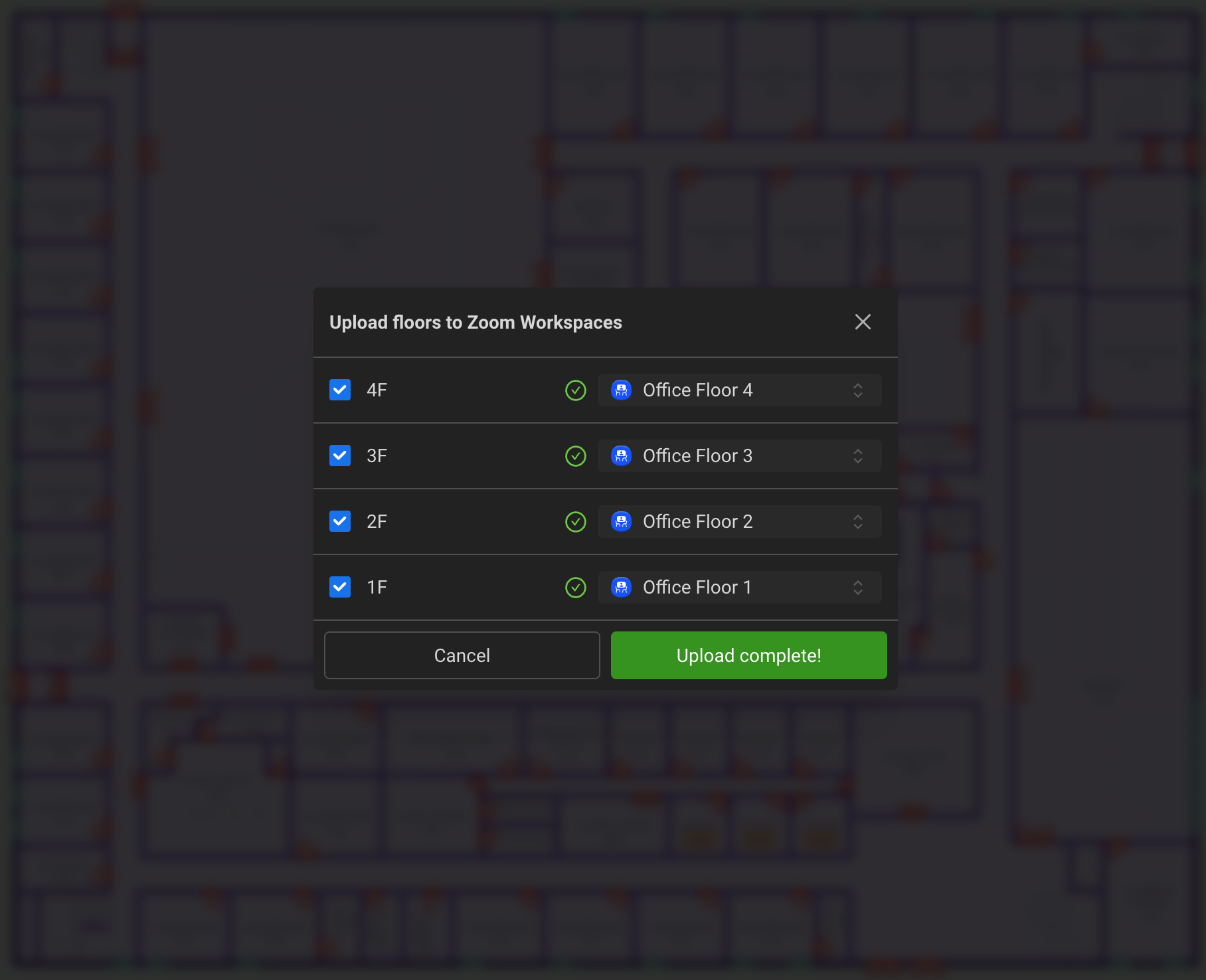 Zoom Upload Complete